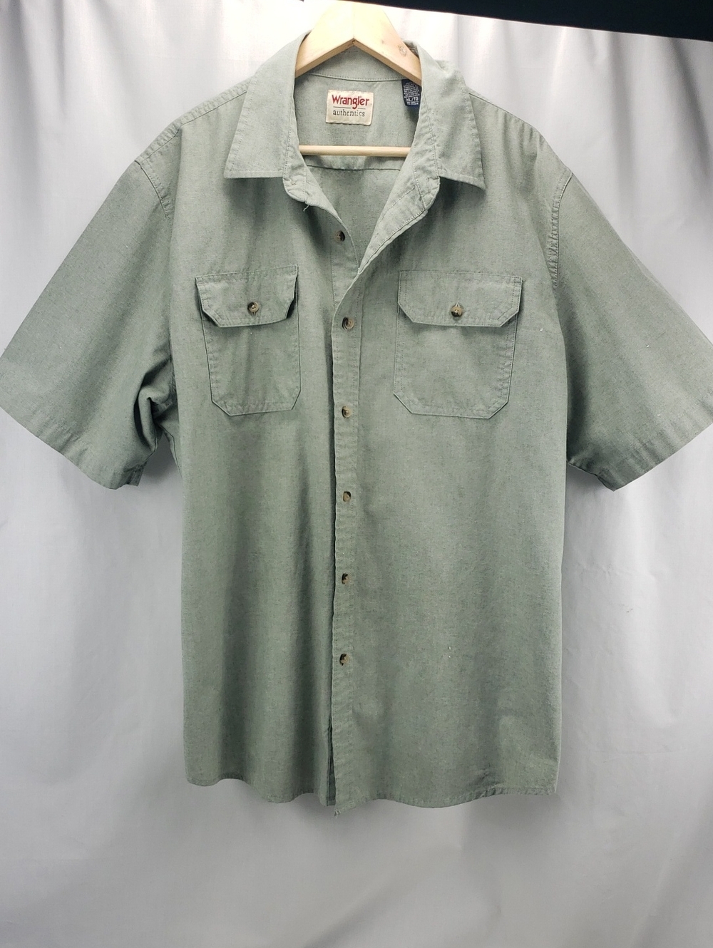 Wrangler Authentics Button Down Shirt XL Short Sleeve Casual Work